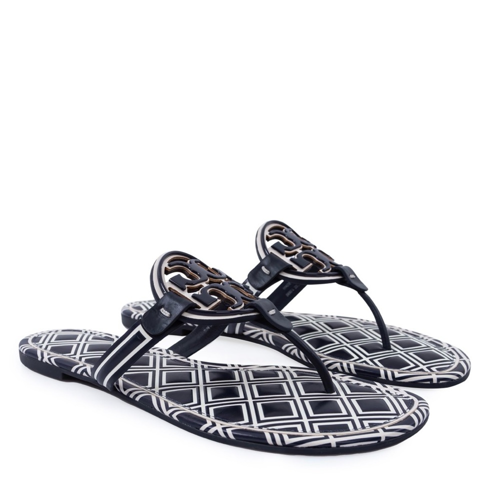 ☀️NEW☀️Tory Burch Metal Miller Sandals 8 - Picture 2 of 11
